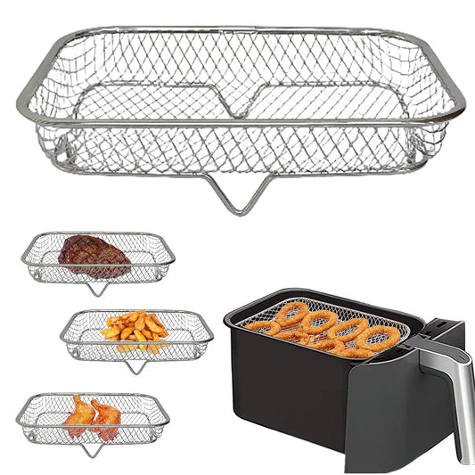Bac de cuisson Air Fryer en acier inoxydable – Accessoire pour friteuse sans huile