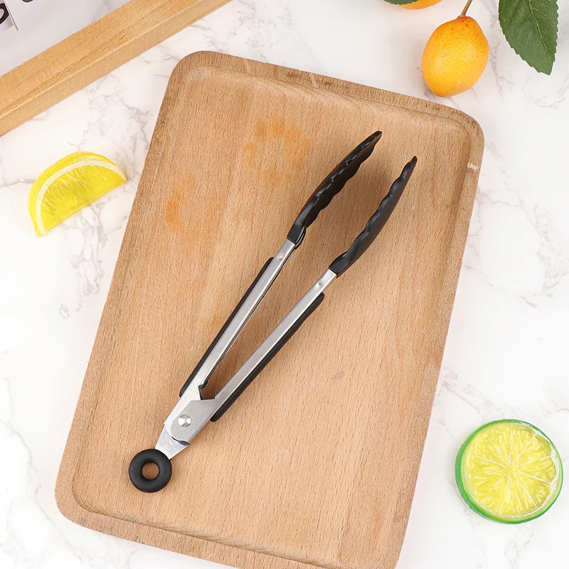 Pince de Cuisine de Précision - Acier Inoxydable & Silicone Anti-rayures.