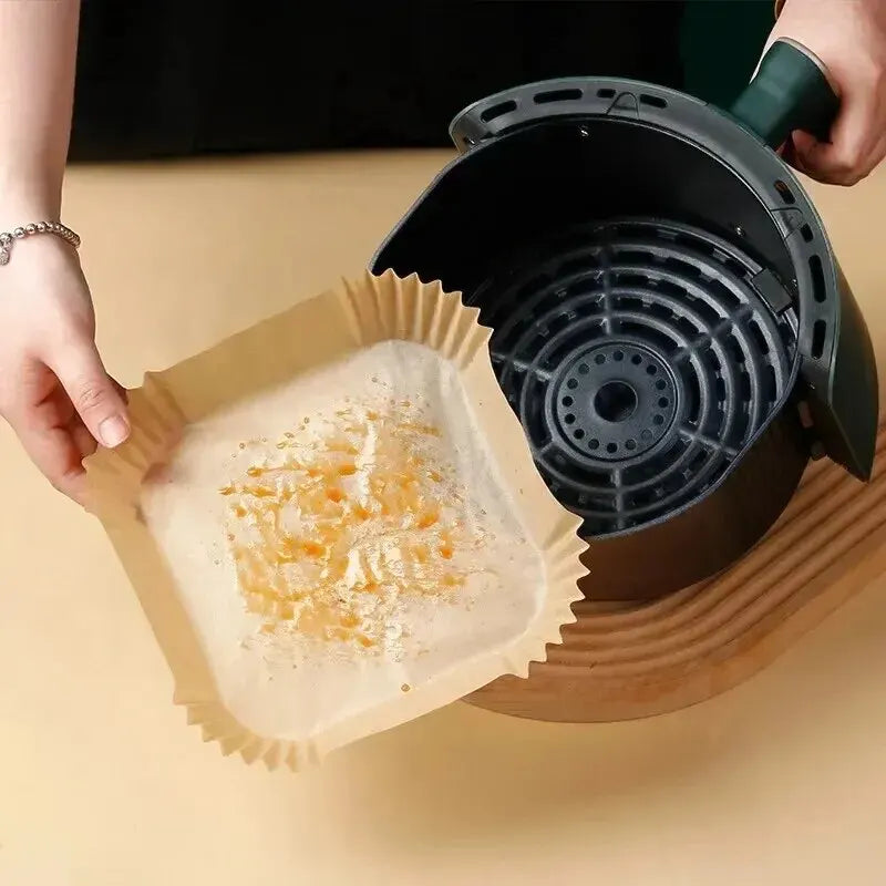50 moules en papier cuisson antiadhésif premium pour friteuse a air
