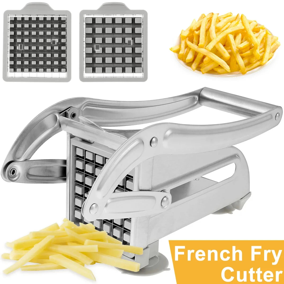 Coupe-frites professionnel en acier inoxydable lames haute précision - InstantCook